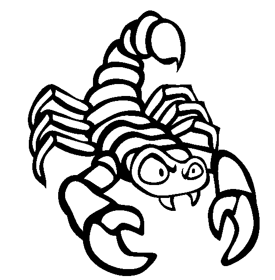 Skorpiony kolorowanki